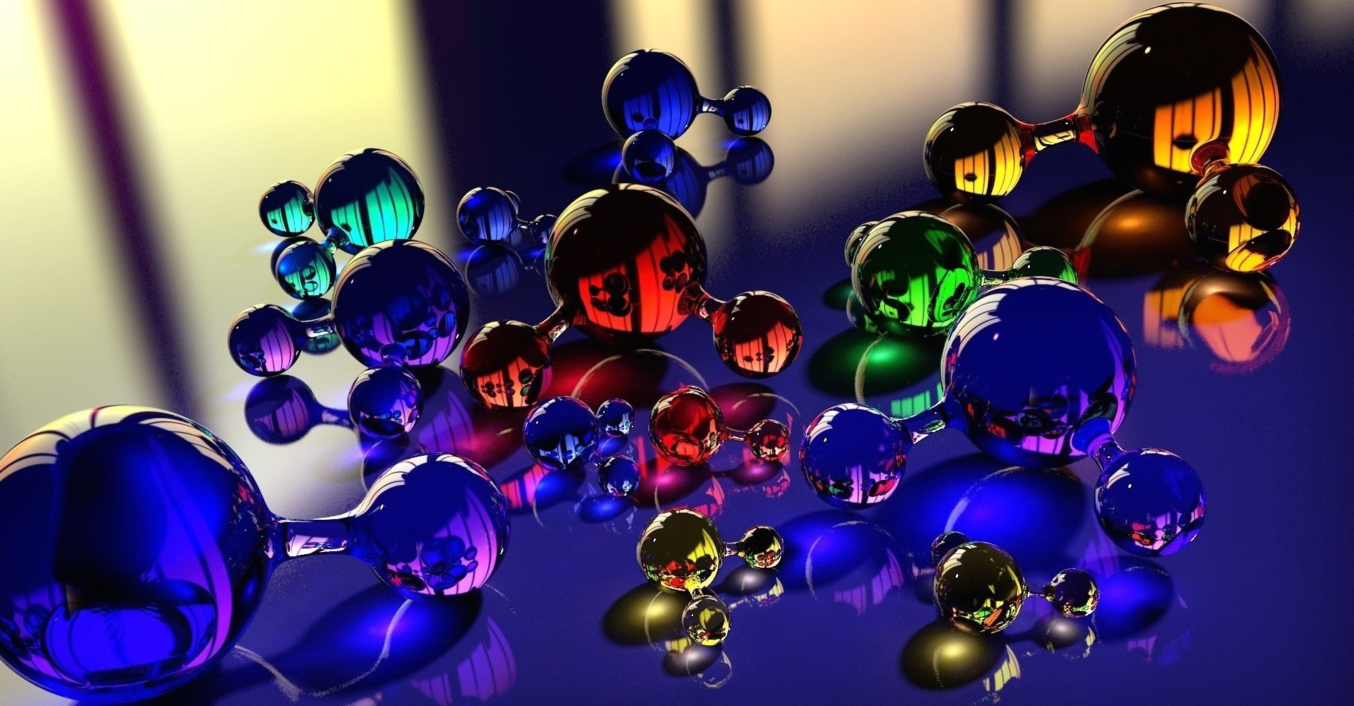 glass molecules